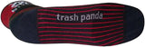 SockGuy Classic Busted Socks - 3 inch, Black/Red Stripe, Large/X-Large