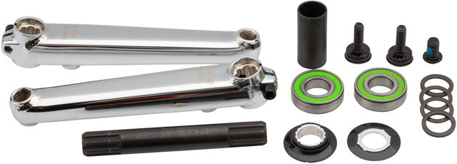 Sunday Saker v2 Cranks - 170mm, With 19mm Mid BB, Left or Right Hand Drive, Chrome