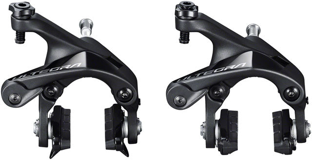 Shimano Ultegra BR-R8100 Road Caliper Brake Set - Front and Rear, Dual Pivot, Black