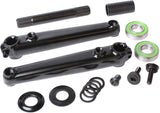 Sunday Saker V2 3-Piece Crankset - 155mm, Right Hand/Left Hand Drive, 19mm Mid Bottom Bracket, Black