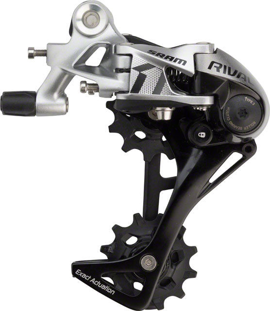 SRAM Rival 1 Rear Derailleur - 11 Speed, Long Cage, Black/Silver