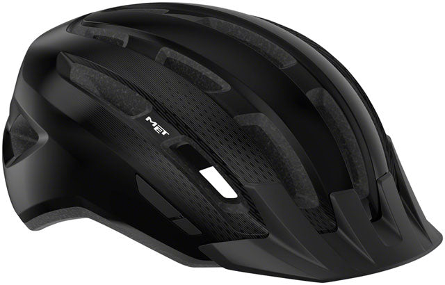 MET Downtown MIPS Helmet - Black, Glossy, Medium/Large