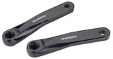 Shimano STEPS FC-E5010 Ebike Crank Arm Set - 175mm, Square Taper JIS Spindle Interface, Black