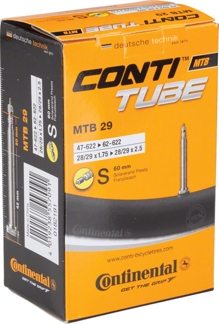 Continental Tube - 29 x 1.75 - 2.5, 60mm Presta Valve