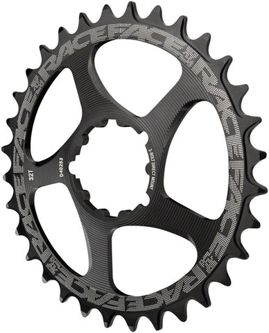 RaceFace Narrow Wide Chainring: Direct Mount 3-Bolt Compatible, 28t, Black