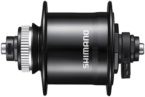 Shimano Metrea DH-UR700-3D Dynamo Front Hub - QR x 100mm, Center-Lock, Black, 32h