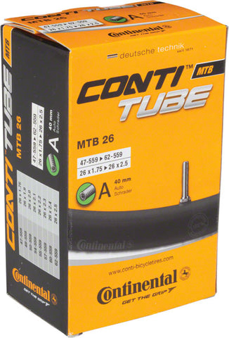 Continental Tube - 26 x 1.75 - 2.5, 40mm Schrader Valve