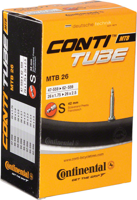 Continental Tube - 26 x 1.75 - 2.5, 42mm Presta Valve