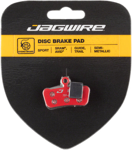 Jagwire Mountain Sport Semi-Metallic Disc Brake Pads for SRAM Guide RSC, RS, R, Avid Trail