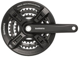 Shimano Altus FC-M311 Crankset - 175mm, 7/8-Speed, 48/38/28t, Riveted, Square Taper JIS Spindle Interface, Black