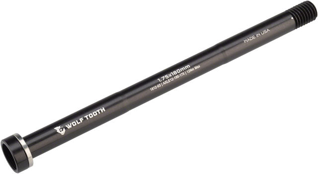 Wolf Tooth Rear Thru Axle - M12, 1.75 x 180mm, Black