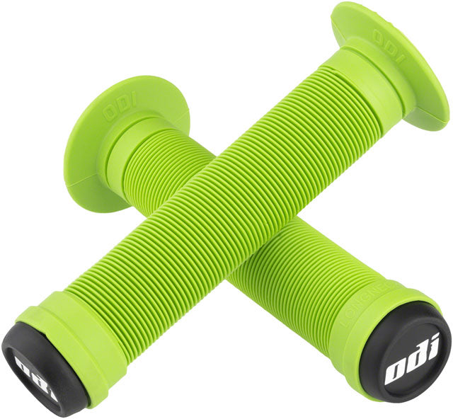 ODI Longneck ST Grips - Green, Flange