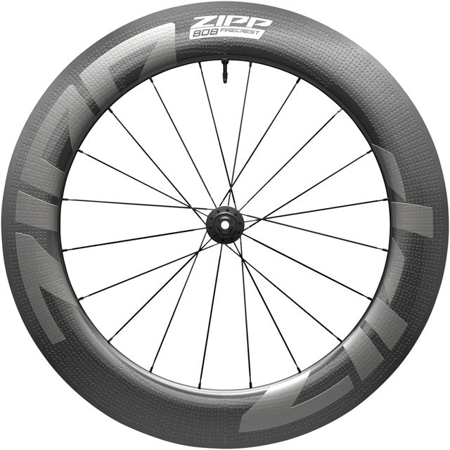 Zipp 808 Firecrest Tubeless Front Wheel - 700, 12 X 100mm, Center-Lock, Tubeless, Black, B1