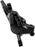 SRAM Level Silver Stealth Disc Brake and Lever - Rear, Post Mount, 2-Piston, Aluminum Lever, SS Hardware, Black, C1