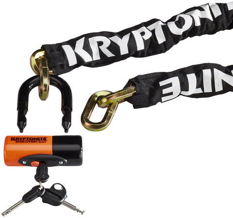 Kryptonite New York Chain 1217 and Evolution Disc Lock: 5.5' (170cm)