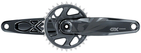 SRAM GX Eagle Boost Crankset - 165mm, 12-Speed, 32t, Direct Mount, DUB Spindle Interface, Lunar, 55mm Chainline