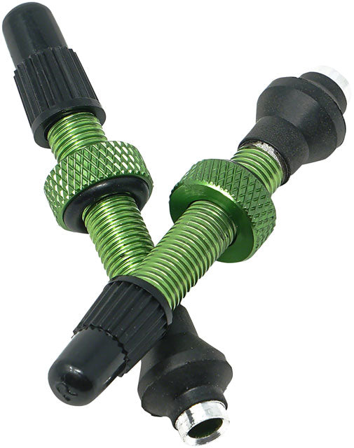 Industry Nine Tubeless Valves - 40mm, Lime, Pair