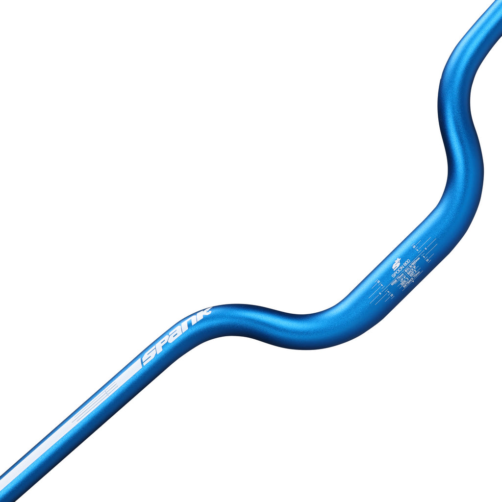 Spank SPOON 800 SkyScraper Handlebar - 31.8mm Clamp, 75mm Rise, Blue