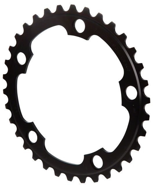 Shimano R565 Chainring - 34t, 110 BCD, 5-Bolt, 10-Speed, Black