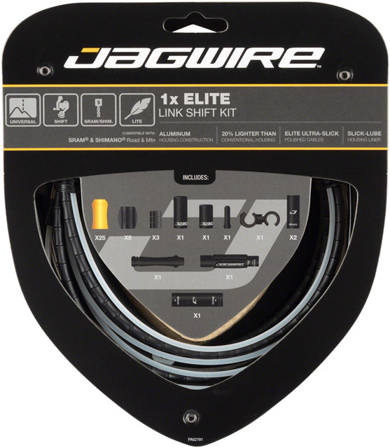 Jagwire 1x Elite Link Shift Cable Kit SRAM/Shimano with Polished