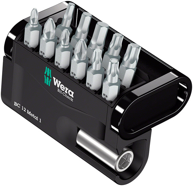 Wera Bit-Check 12 Metal 1 Bit Holder and Bit Set - 1/4