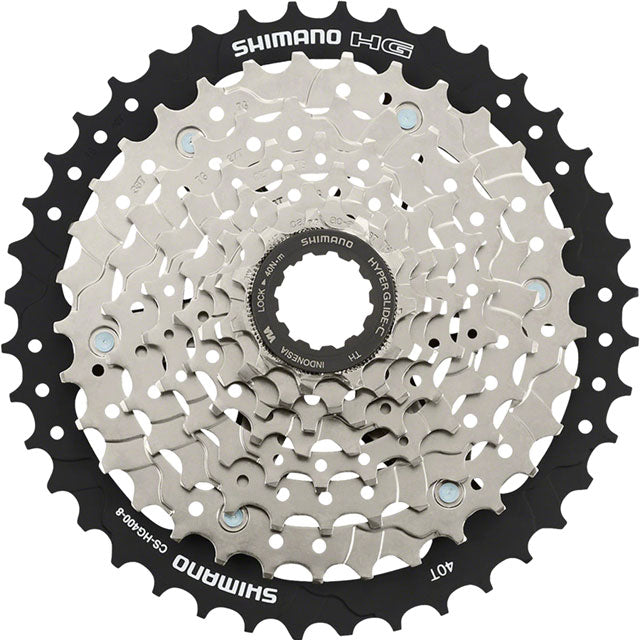 Shimano CS-HG400-8 Cassette - 8 Speed, 11-40t, Silver