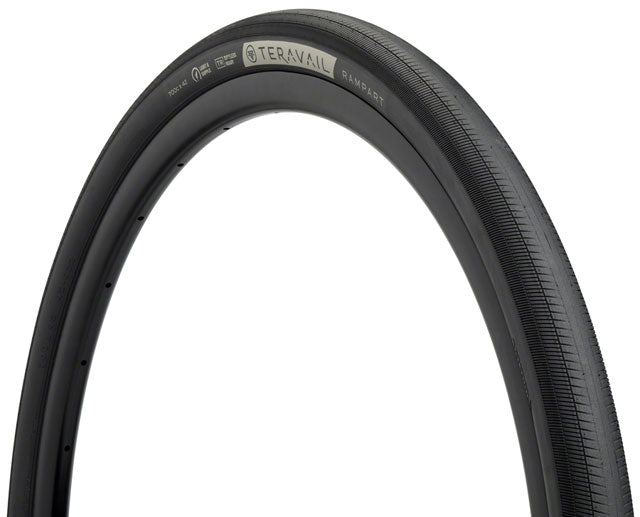 Teravail Rampart Tire - 700 x 42, Tubeless, Folding, Black, Durable, Fast Compound