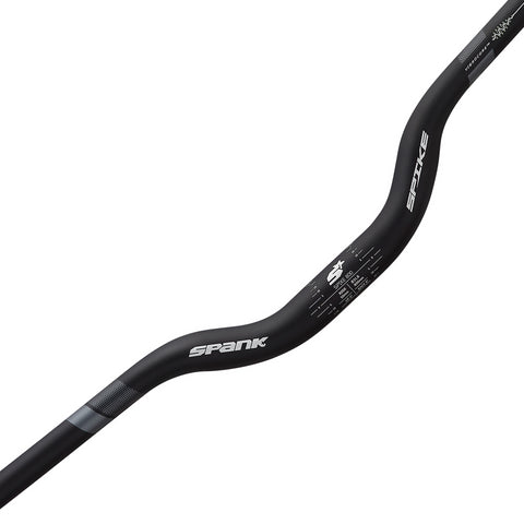 Spank Spike 800 Vibrocore Handlebar - 31.8mm Clamp, 800mm, 50mm Rise, Black/Gray