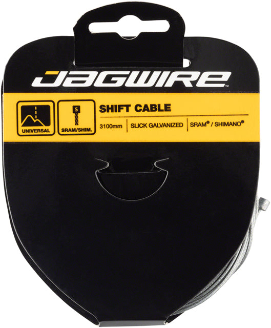 Jagwire Sport Shift Cable - 1.1 x 3100mm, Slick Galvanized Steel, For SRAM/Shimano Tandem