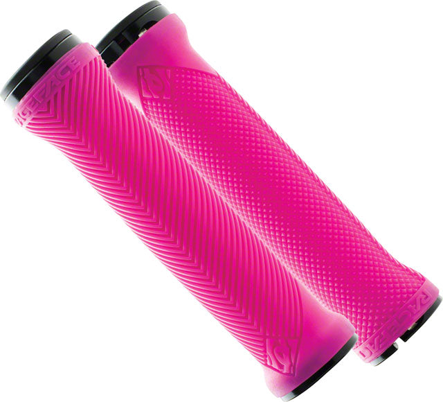 RaceFace Lovehandle Grips - Neon Pink, Lock-On