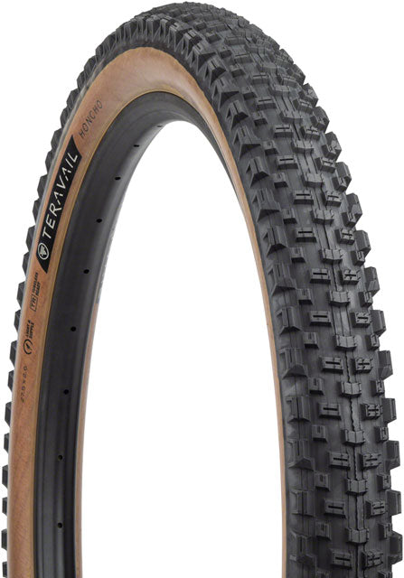 Teravail Honcho Tire - 27.5 x 2.6, Tubeless, Folding, Tan, Durable, Grip Compound