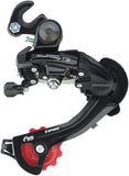 Shimano Tourney RD-TZ500 Rear Derailleur - 6,7 Speed, Long Cage, Black, Dropout Claw Hanger