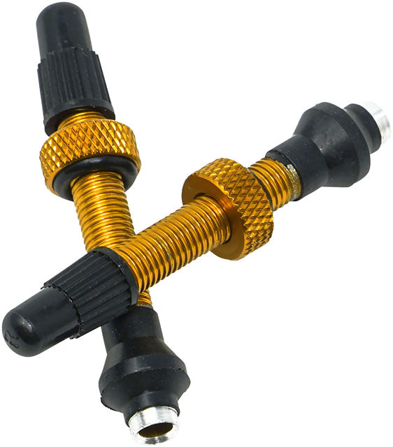 Industry Nine Tubeless Valves - 40mm, Gold, Pair