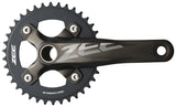 Shimano ZEE FC-M640 Crankset - 170mm, 10-Speed, 36t, 104 BCD, Hollowtech II Spindle Interface, Includes Bottom Bracket, Black