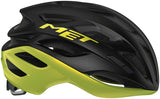 MET Estro MIPS Helmet - Black/Lime Yellow Metallic, Glossy, Medium