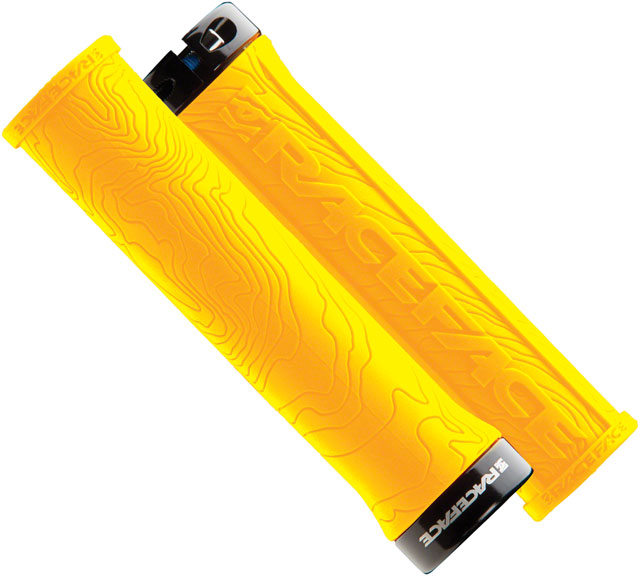 RaceFace Half Nelson Grips - Yellow, Lock-On