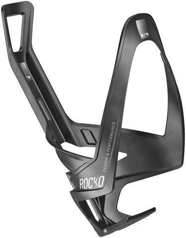 Elite SRL Rocko Carbon Water Bottle Cage: Matte Black/White