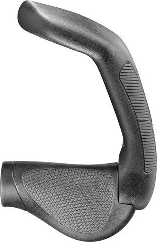 Ergon GP5 Grips - Black/Gray, Lock-On, Rohloff/Nexus