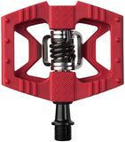 Crank Brothers Double Shot 1 Pedals - Dual Sided Clipless with Platform, Composite, 9/16", Red