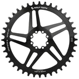 Wolf Tooth Direct Mount Chainring - 42t, SRAM Direct Mount, Drop-Stop B, For SRAM 8-Bolt Cranksets, 6mm Offset, Black