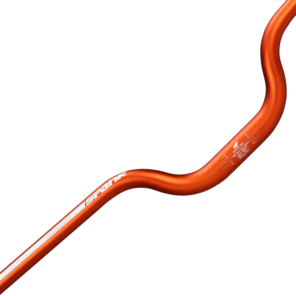 Spank SPOON 800 SkyScraper Handlebar - 31.8mm Clamp, 75mm Rise, Orange