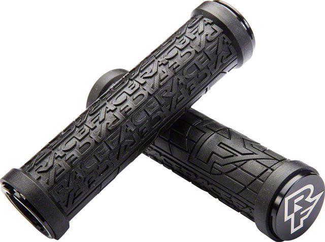 RaceFace Grippler Grips - Black, Lock-On, 33mm