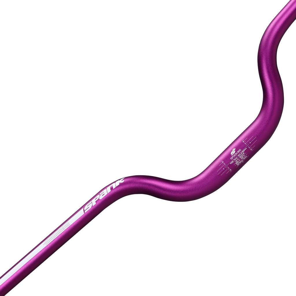 Spank SPOON 800 SkyScraper Handlebar - 31.8mm Clamp, 75mm Rise, Purple