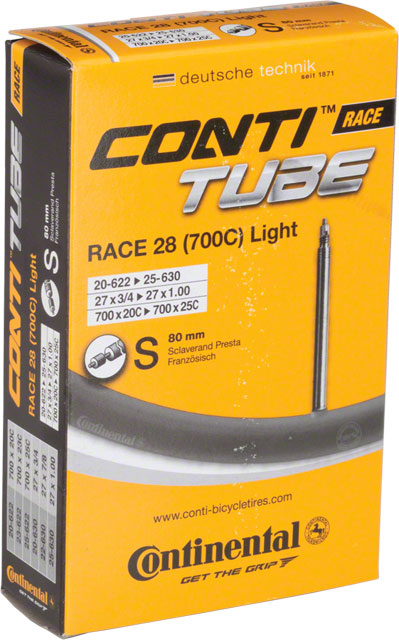 Continental Light Tube - 700 x 20 - 25mm, 80mm Presta Valve