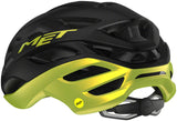 MET Estro MIPS Helmet - Black/Lime Yellow Metallic, Glossy, Medium