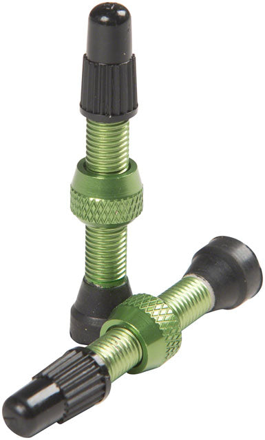 Stan's NoTubes Alloy Valve Stems - 35mm, Pair, Green