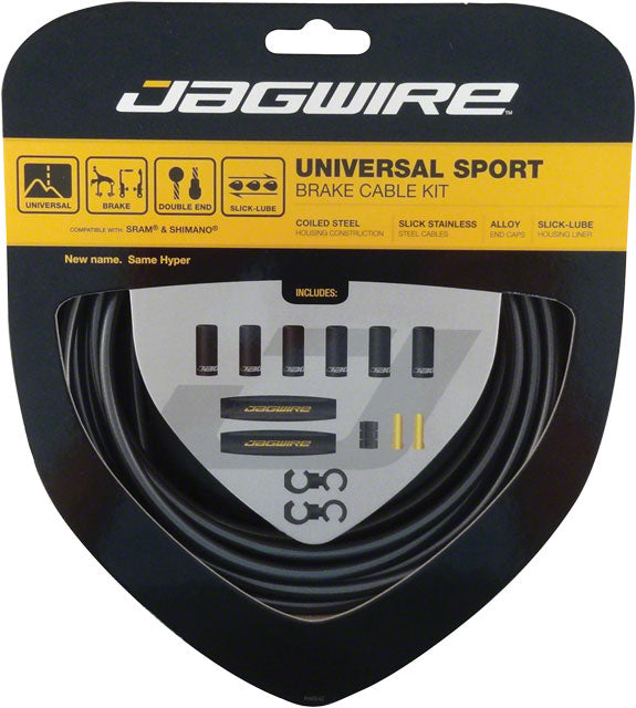 Jagwire Universal Sport Brake Cable Kit, Ice Gray