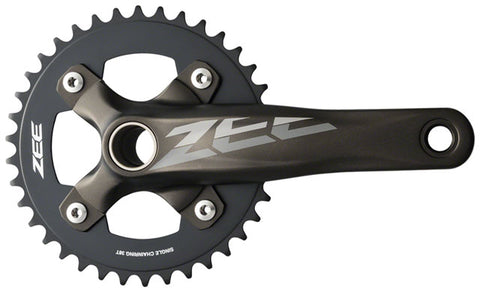 Shimano ZEE FC-M640 Crankset - 175mm, 10-Speed, 36t, 104 BCD, Hollowtech II Spindle Interface, Includes Bottom Bracket, Black