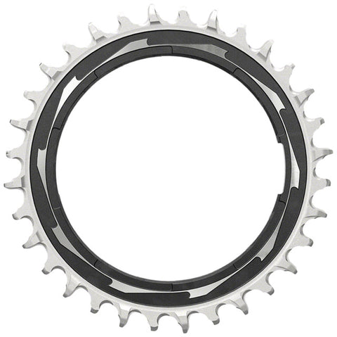 SRAM XX SL Eagle T-Type Thread Mount Chainring - 32t, 12-Speed, Thread Mount  (For XX SL PM Spider), 0mm Offset, Aluminum, Black/Silver