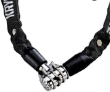 Kryptonite Keeper 411 Chain Lock with Combination: Black, 4 x 110cm